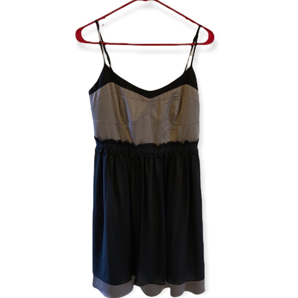 BCBGeneration Cassis Full Skirt Bustier Dress in Grey Smoke